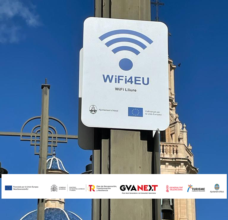 El Ayuntamiento de Alcoy instala puntos wifi en más zonas turísticas