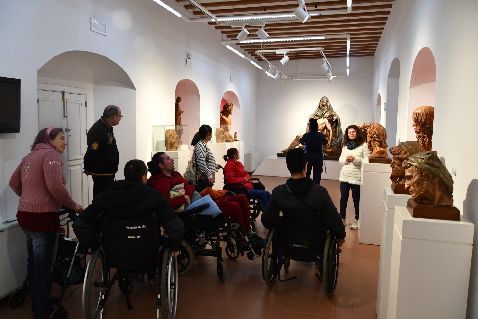 Visitas adaptadas a los museos de San Roque, donde también se ha grabado el programa “Integrados”