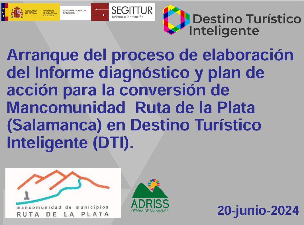 LA MANCOMUNIDAD RUTA DE LA PLATA (SALAMANCA) COMIENZA CON LOS TRABAJOS ASOCIADOS AL PROCESO DE DIAGNÓSTICO DTI