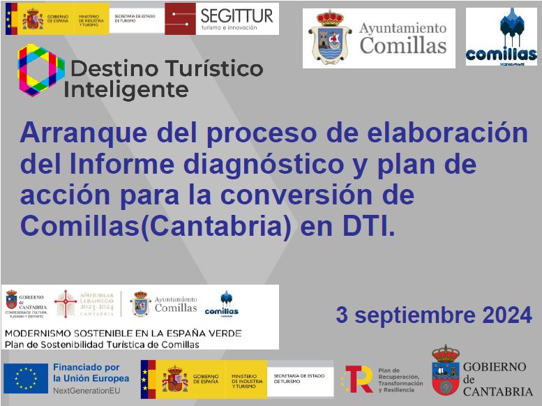 Comillas comienza con los trabajos asociados al proceso de diagnóstico Destino Turístico Inteligente al que se someterá al municipio con el apoyo de SEGITTUR. Este proceso está financiado con un Plan de Sostenibilidad Turística en el destino.